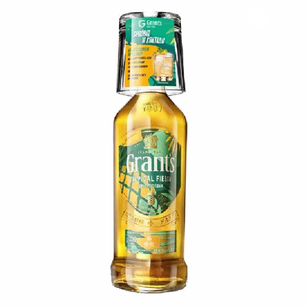 Whisky Grant's Tropical Fiesta + szklanka 30% 700 ml