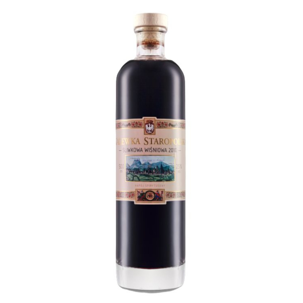 Nalewka Staropolska Śliwkowa Wiśniowa 25% 500 ml