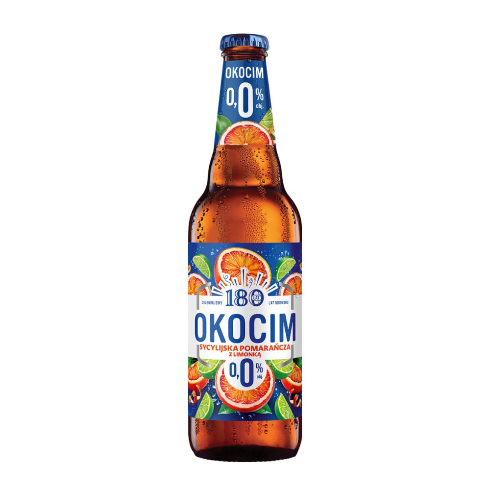 Piwo Okocim Sycylijska Pomarańcza z Limonką 0% 500 ml