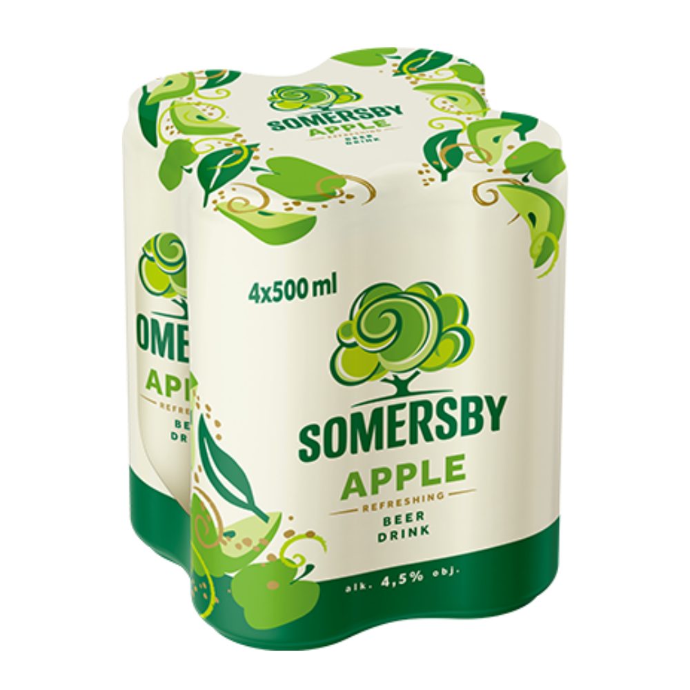 Piwo Somersby Apple 4,5% 500 ml 4-pak puszka