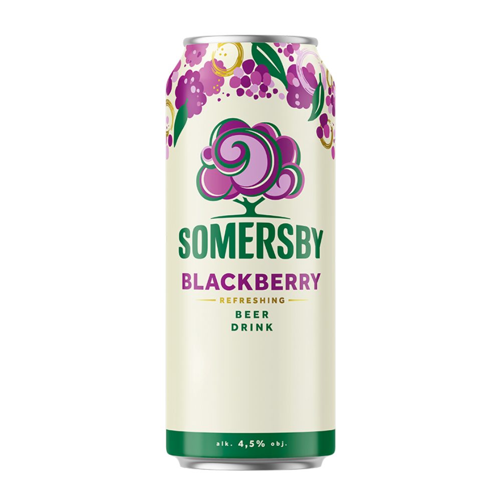 Piwo Somersby Blackberry 4,5% 500 ml puszka