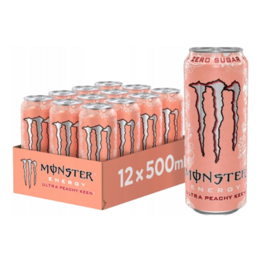 Energetyk Monster Ultra Peachy Keen 12 x 500 ml puszka