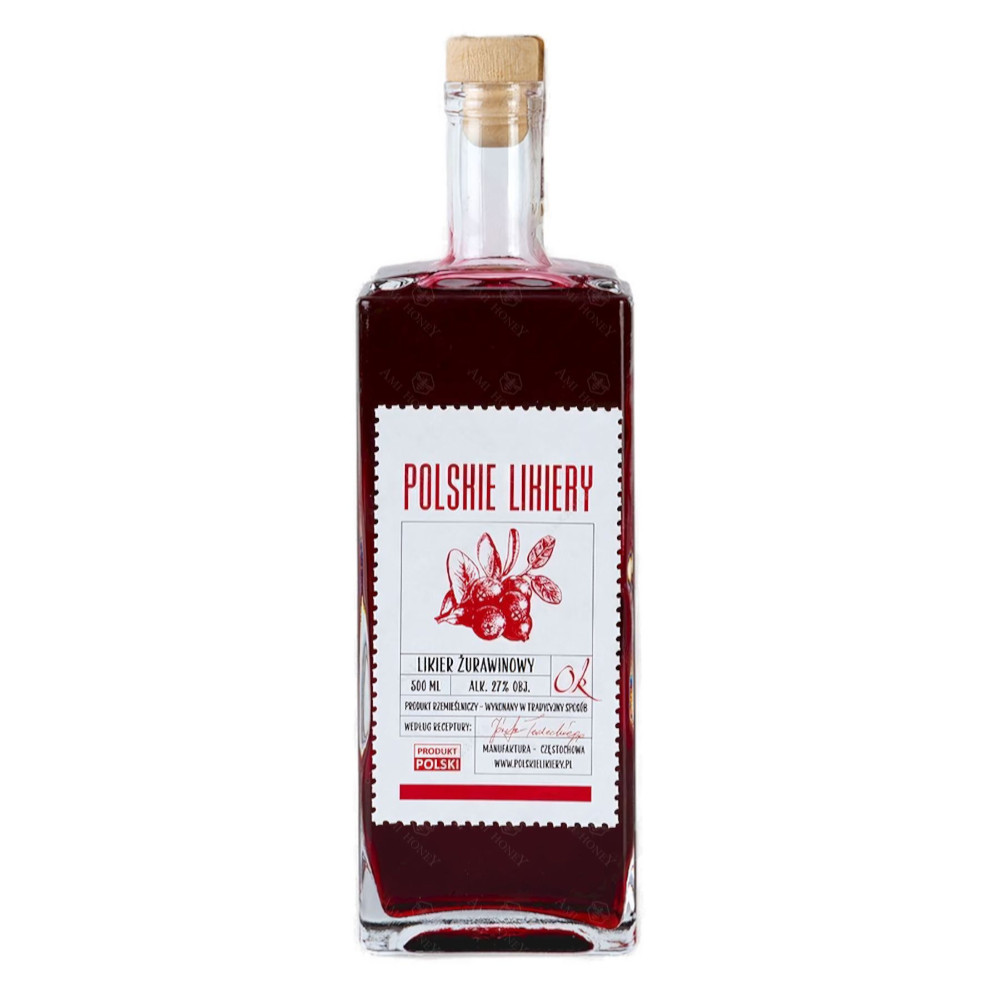 Likier Polskie Likiery Żurawinowy 27% 500 ml