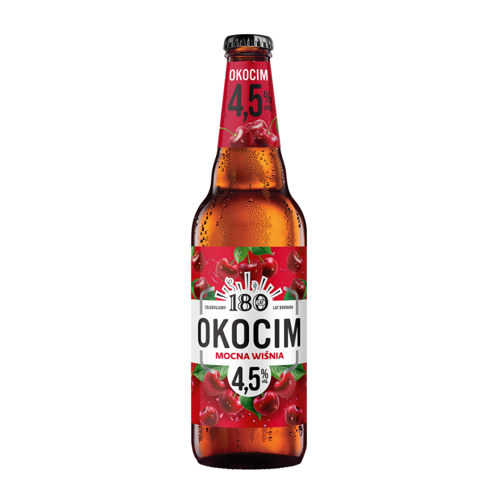Piwo Okocim Mocna Wiśnia Wiśnia 4,5% 500 ml