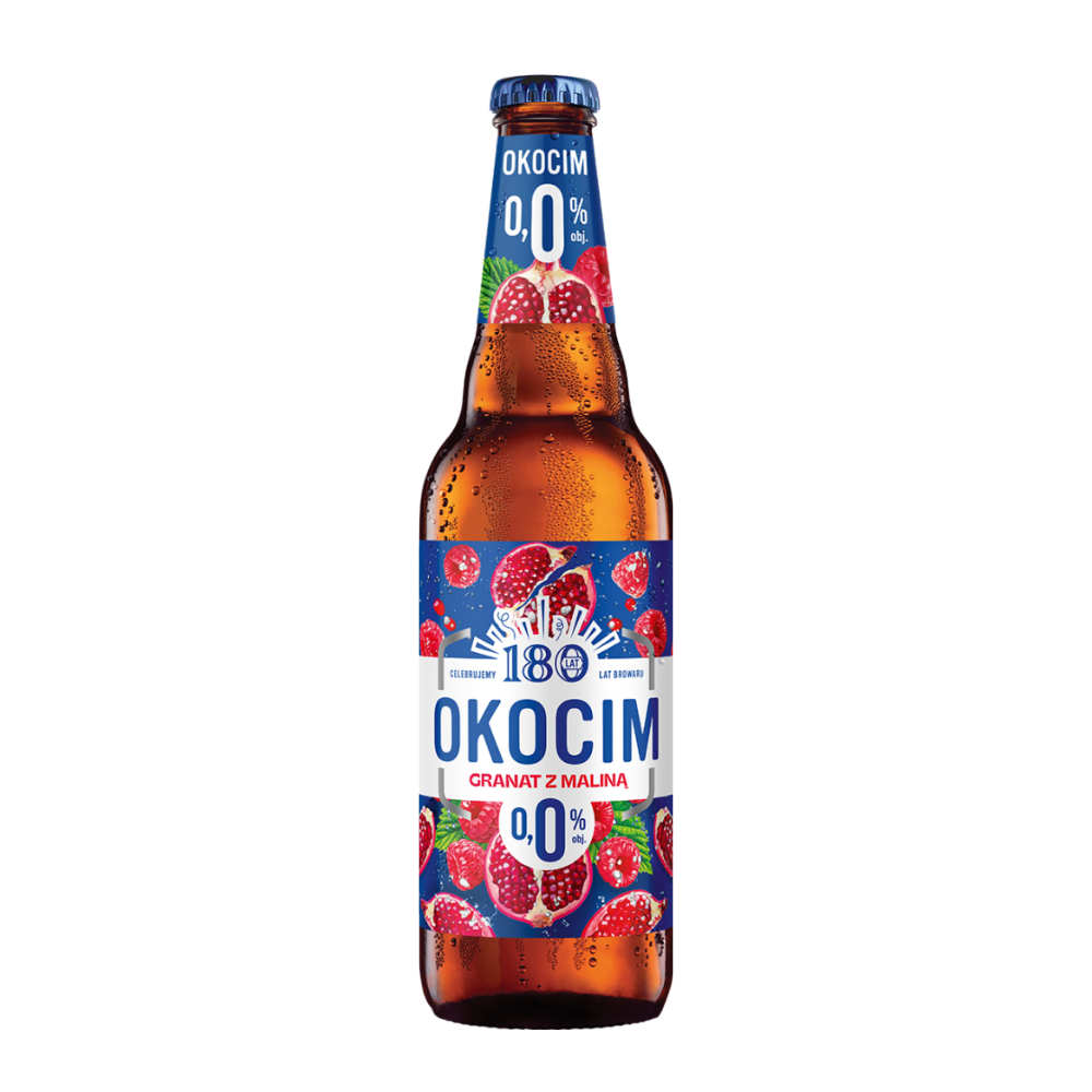 Piwo Okocim Granat z Maliną 0% 500 ml