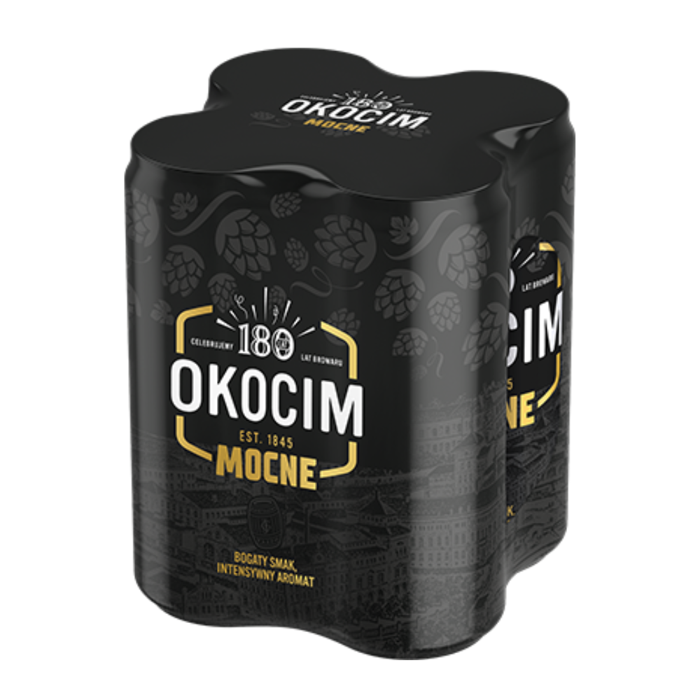 Piwo Okocim Mocne 6,5% 500 ml 4-pak Puszka