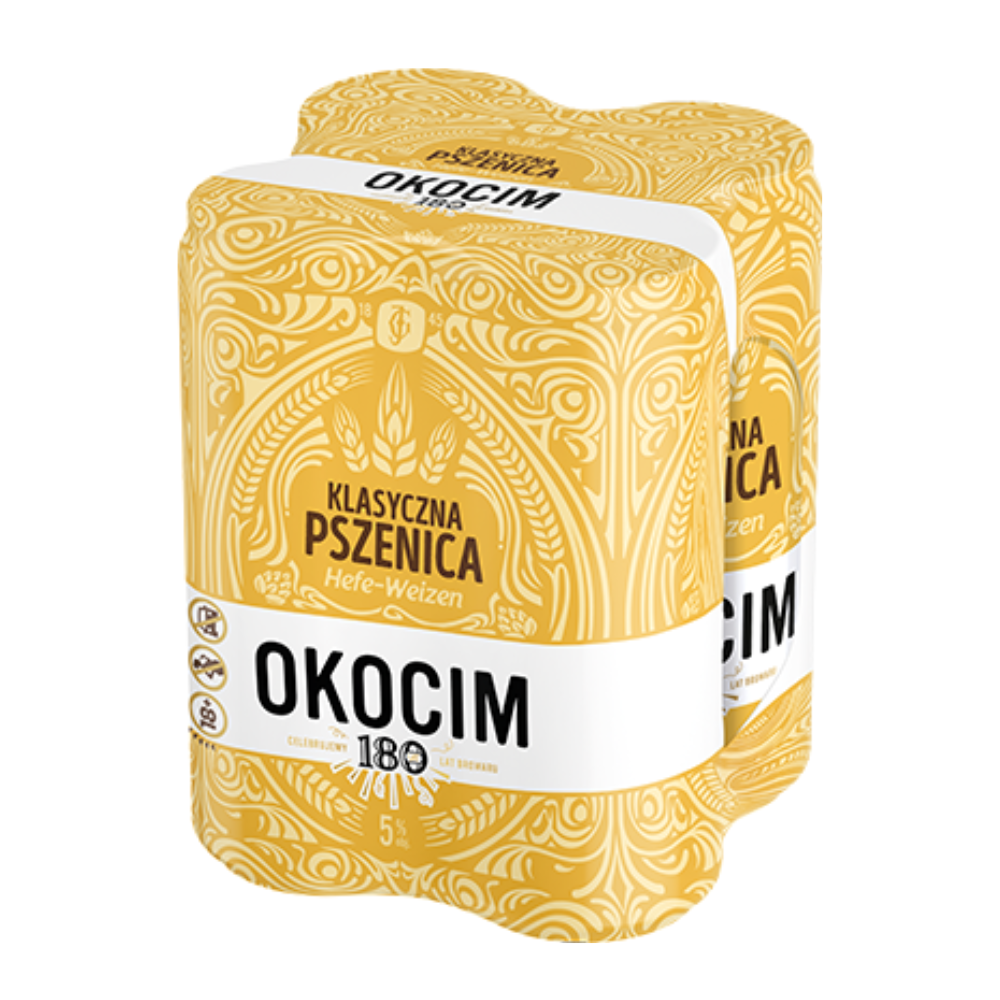 Piwo Okocim  Klasyczna Pszenica 5% 4-pak 500 ml