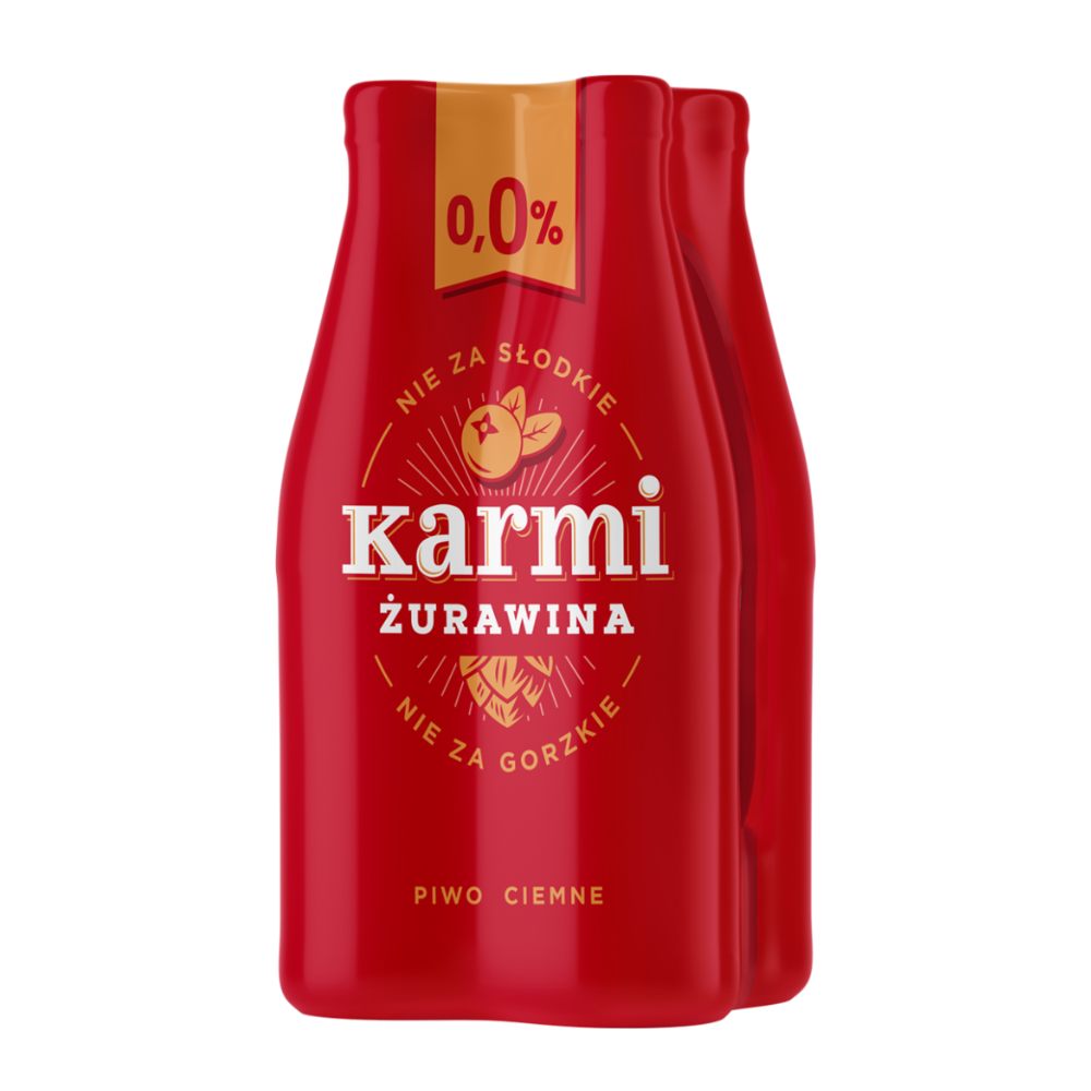 Piwo Karmi Żurawina 0,0% 400 ml 4-pak
