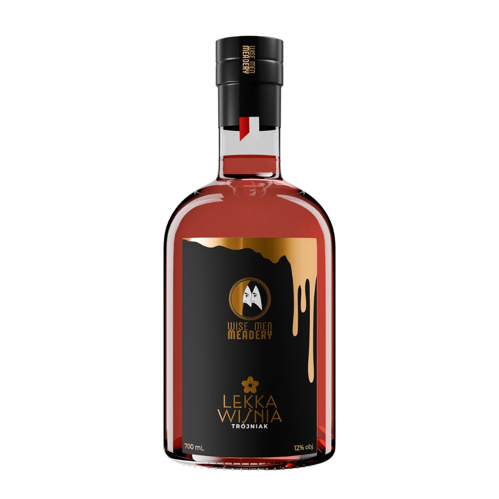 Miód pitny Wise Men Meadery Lekka Wiśnia Trójniak 12% 700 ml