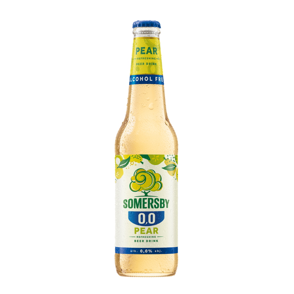 Piwo Somersby Pear 0% 400 ml