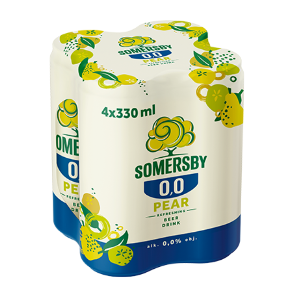 Piwo Somersby Pear 0% 330 ml 4-pak puszka
