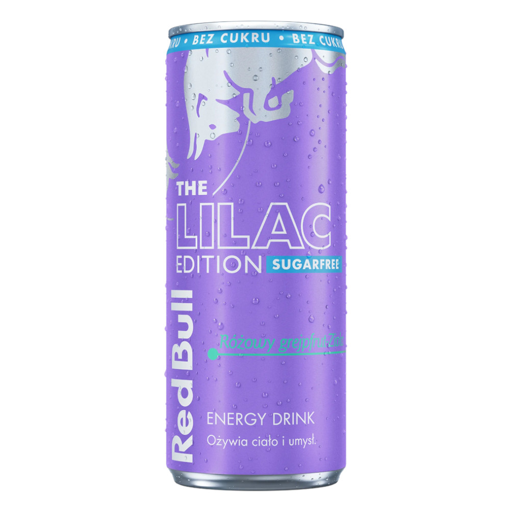 Napój energetyczny Red Bull Lilac Edition Sugarfree 250 ml Puszka DRS