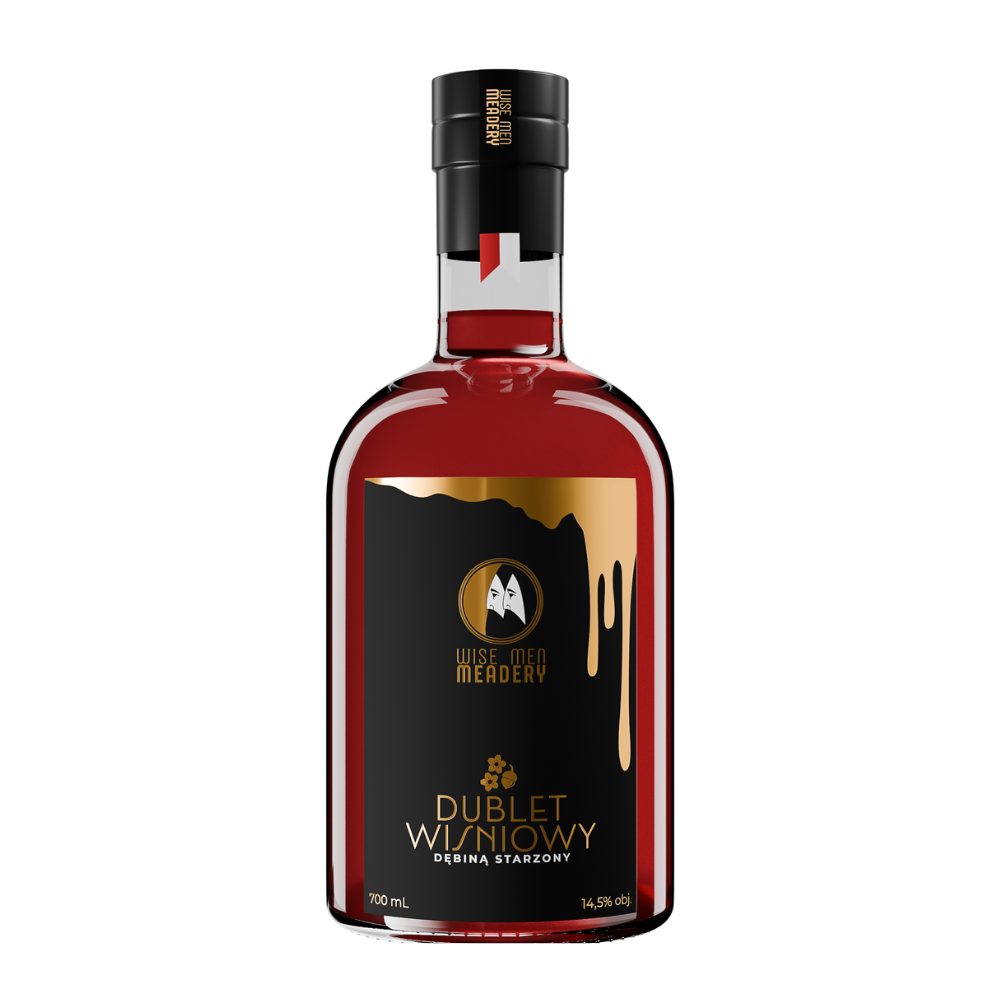 Miód pitny Wise Men Meadery Dublet Wiśniowy dębiną starzony 14,5% 700 ml