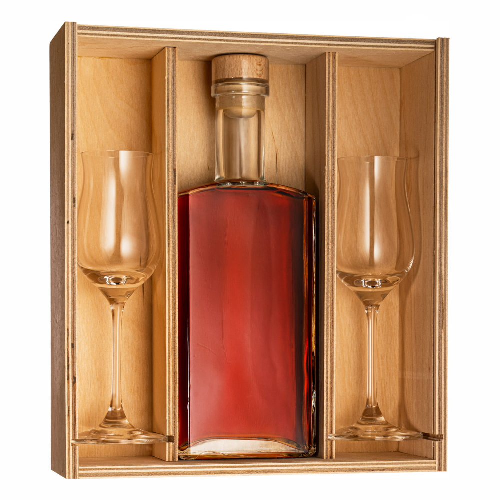 Brandy Marquis De Villard VSOP 40% 500 ml + 2 kieliszki