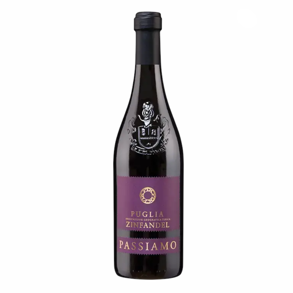 Wino Passiamo Zinfandel  15% czerwone wytrwane 750 ml