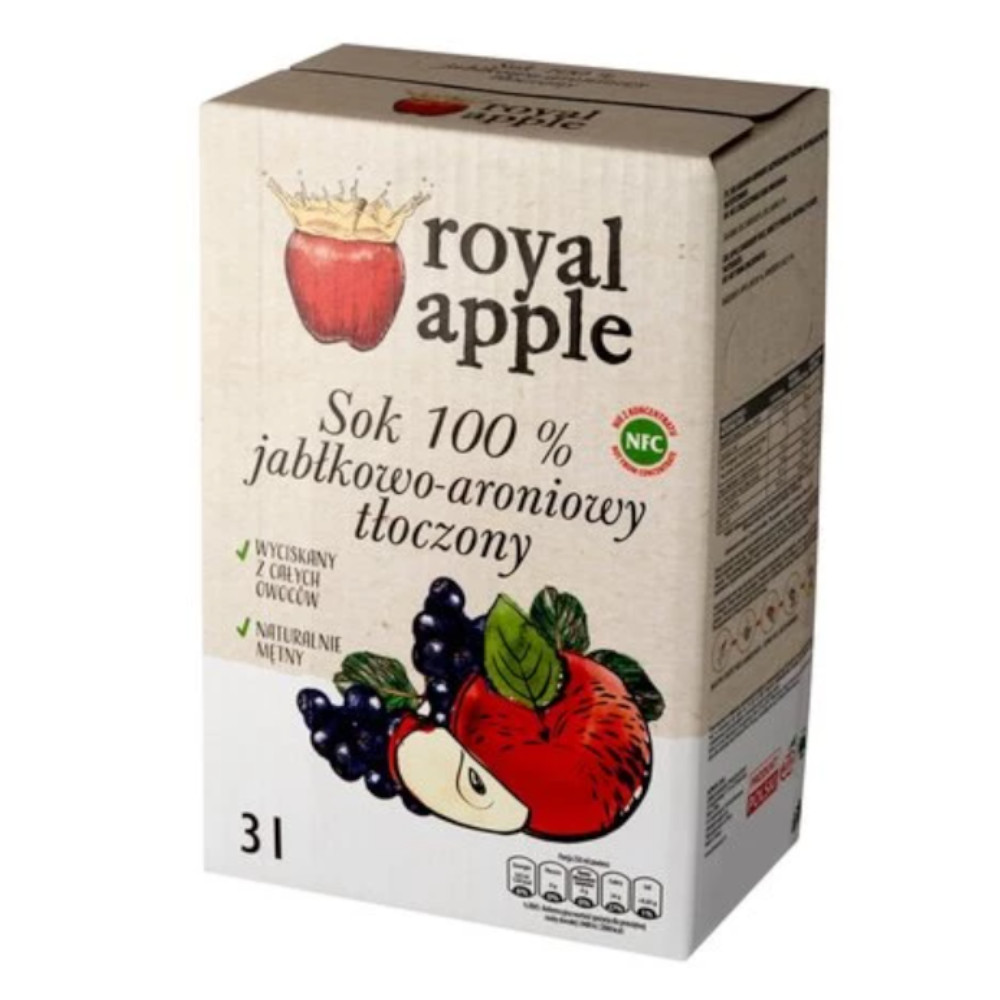 Sok Royal Apple jabłkowo-aroniowy tłoczony 3000 ml
