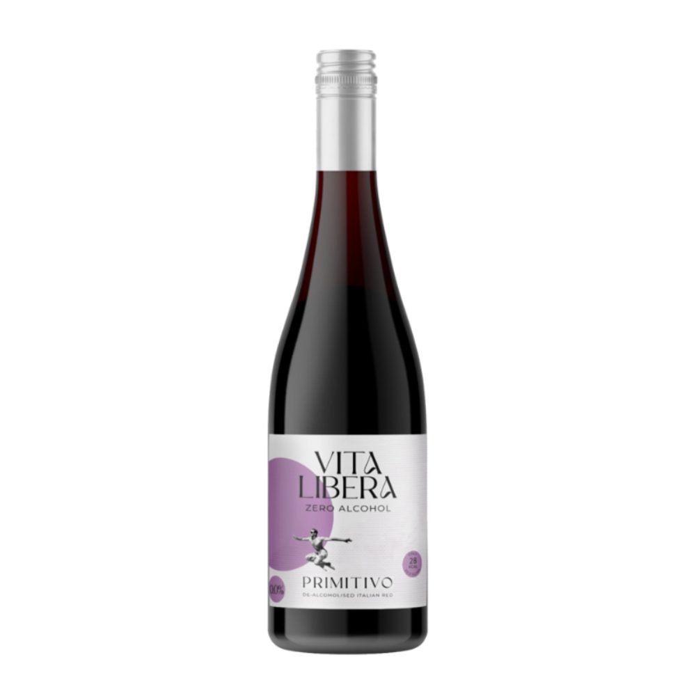 Wino Vita Libera Primitivo 0% czerwone wytrawne 750 ml