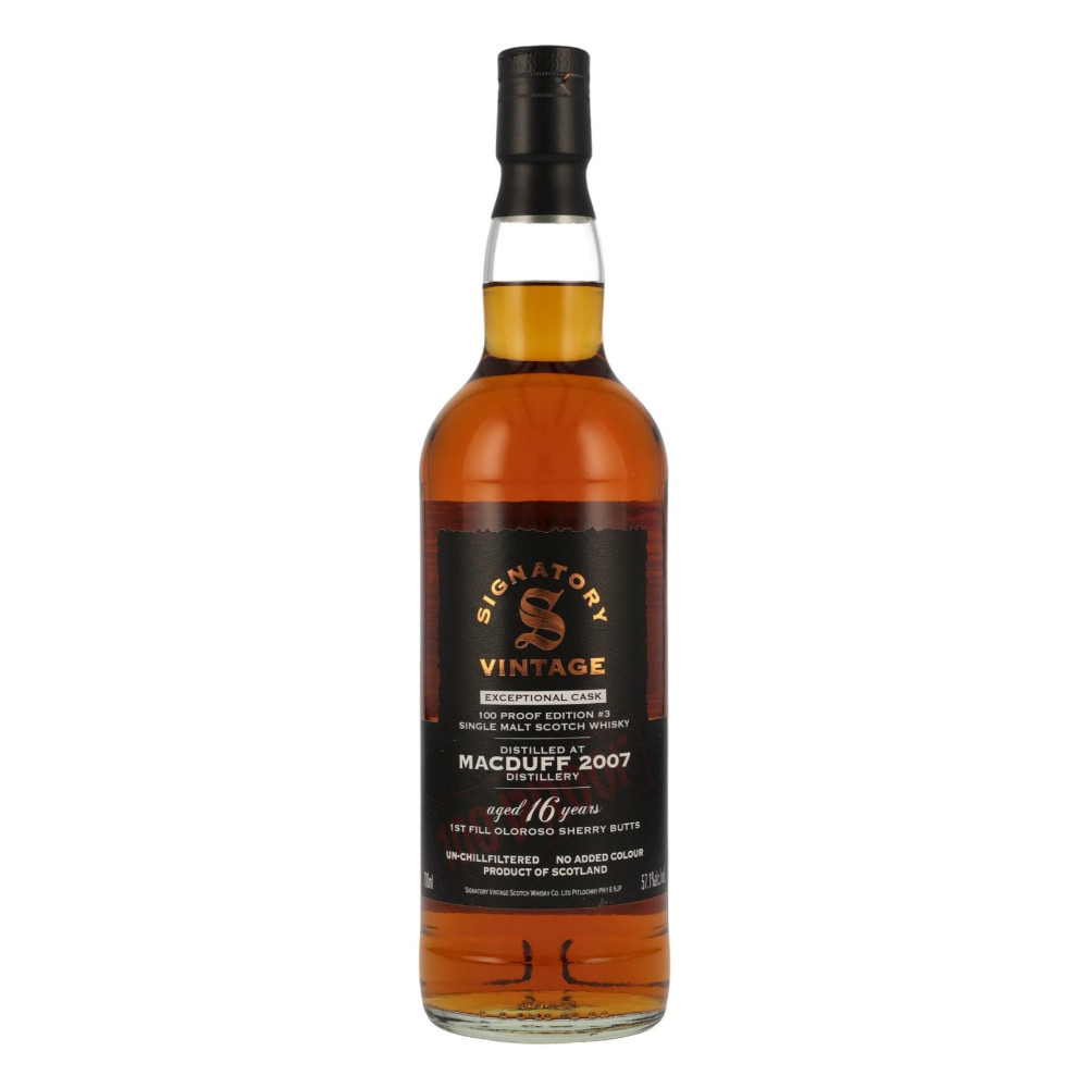 Whisky Signatory Vintage Macduff 16YO 2007 Exceptional Cask Edition #3 57,1% 700 ml
