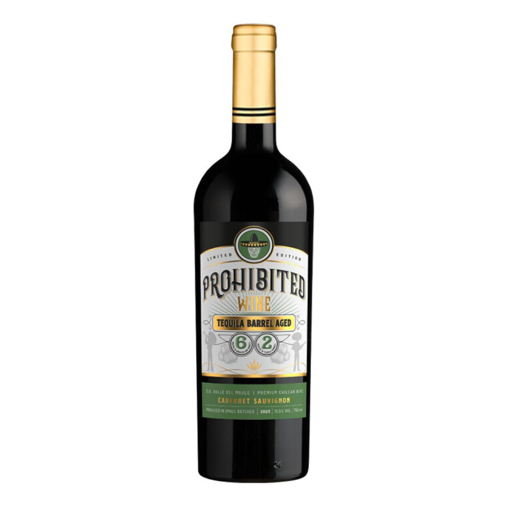 Wino Prohibited Wine Tequila Barrel Aged 13,5% czerwone półwytrawne 750 ml
