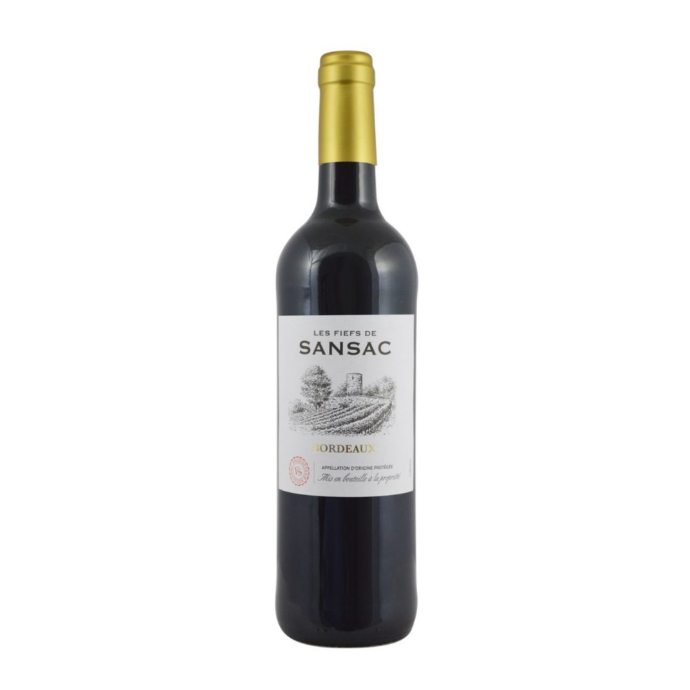 Wino Bordeaux Les Fiefs de Sansac Rouge AOP 13% czerwone wytrawne 750 ml