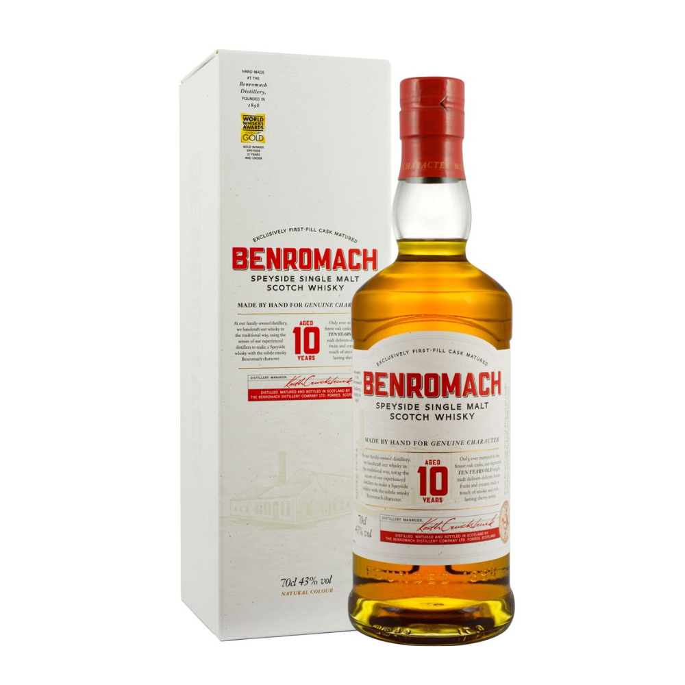 Whisky Benromach 10YO 43% 700 ml