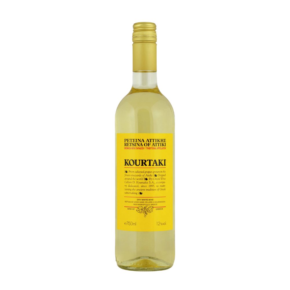 Wino Retsina Of Attica Kourtaki 12% białe wytrawne 750 ml