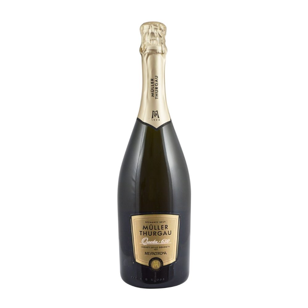 Wino musujace Mezzacorona Muller Thurgau Quota 650 Brut Vigneti delle Dolomiti IGT 12% białe wytrawne 750 ml