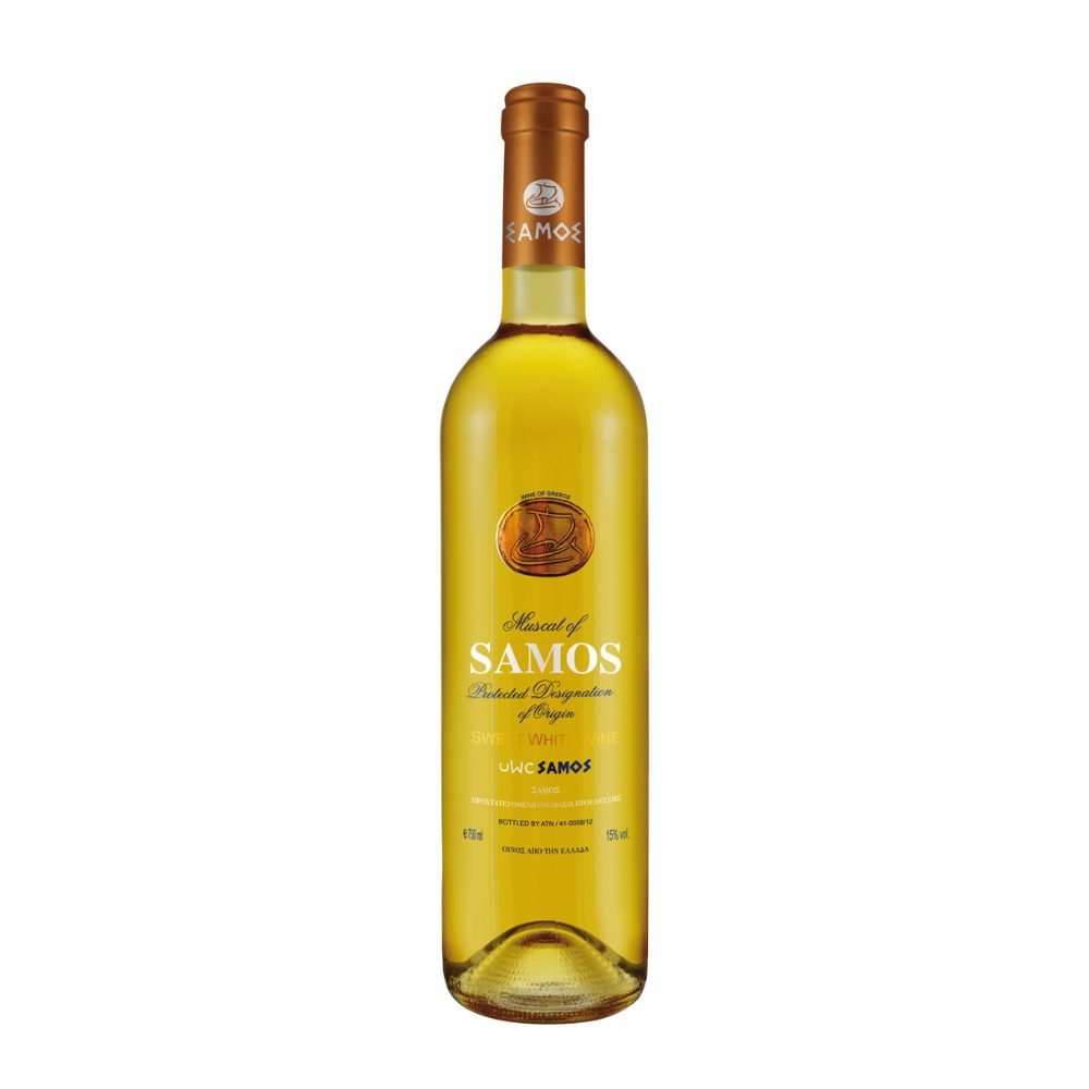Wino Muscat Of Samos White Sweet AOC 15% białe słodkie 750 ml
