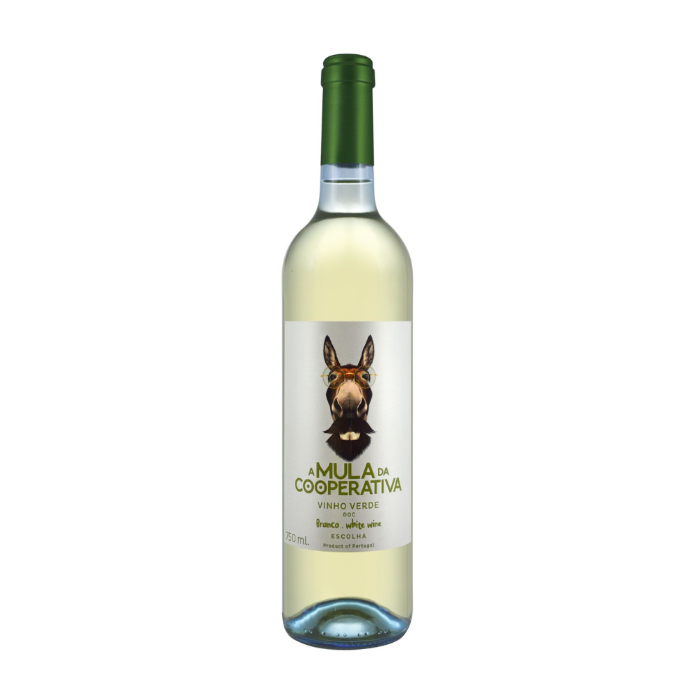 Wino Mula de Cooperativa Vinho Verde  Branco DOC 11% białe półwytrawne 750 ml