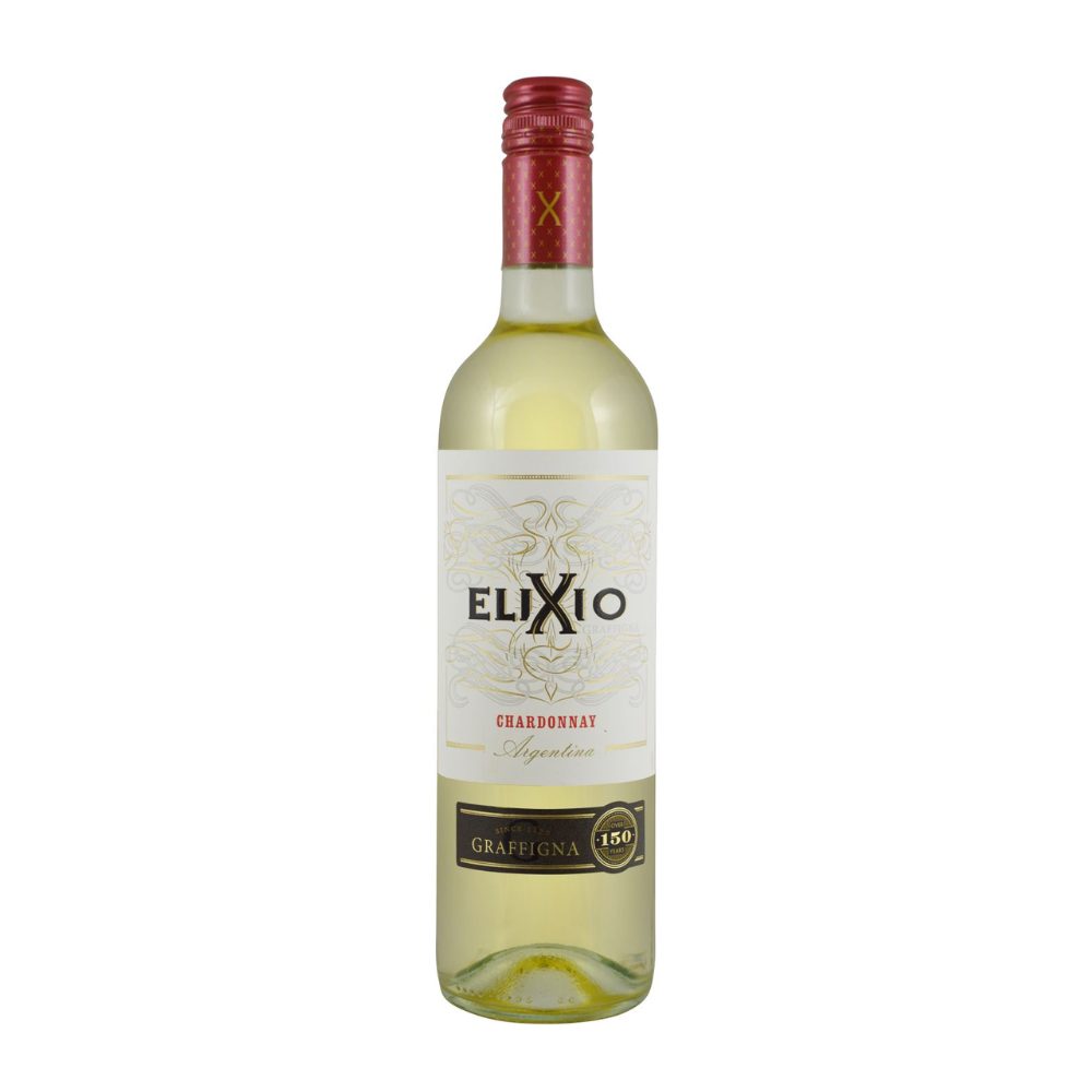 Wino Elixio Chardonnay 12,5% białe wytrawne 750 ml
