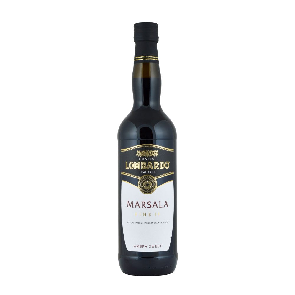 Wino wzmacniane Lombardo Marsala Fine IP Lombardo Ambra Sweet DOC 17% białe słodkie 750 ml