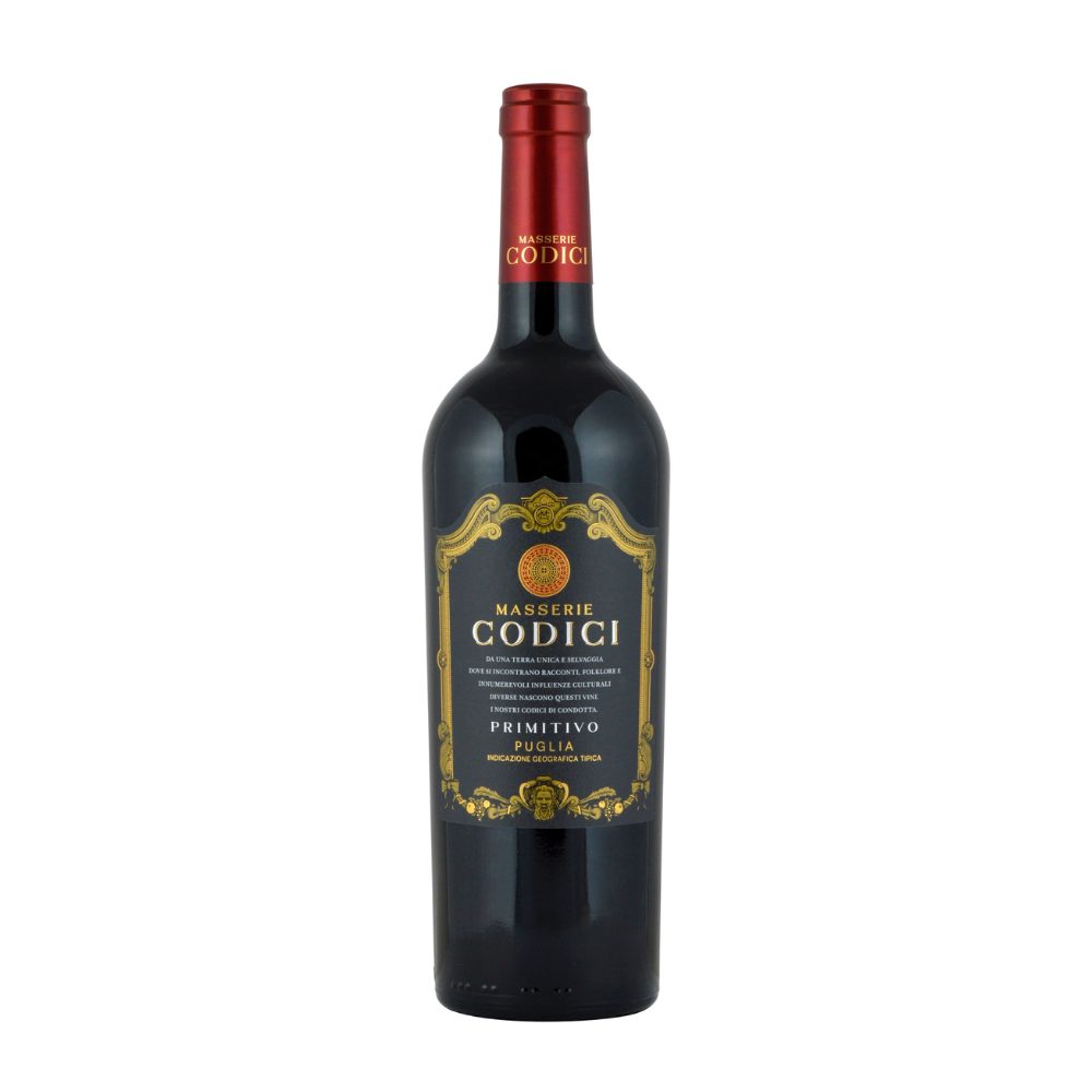 Wino Masserie Codici Primitivo Puglia IGT 13,5% czerwone wytrawne 750 ml