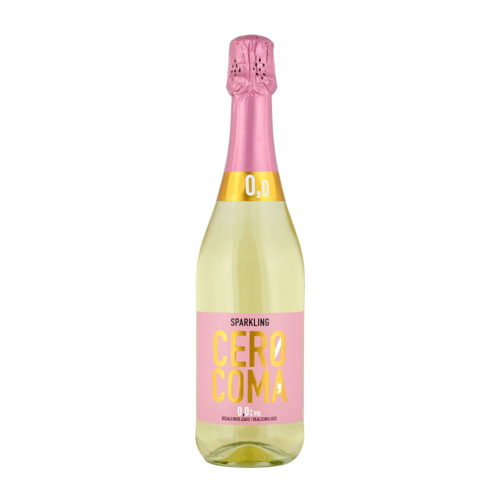 Wino musjące Cero Coma Sparkling 0% białe półsłodkie 750 ml