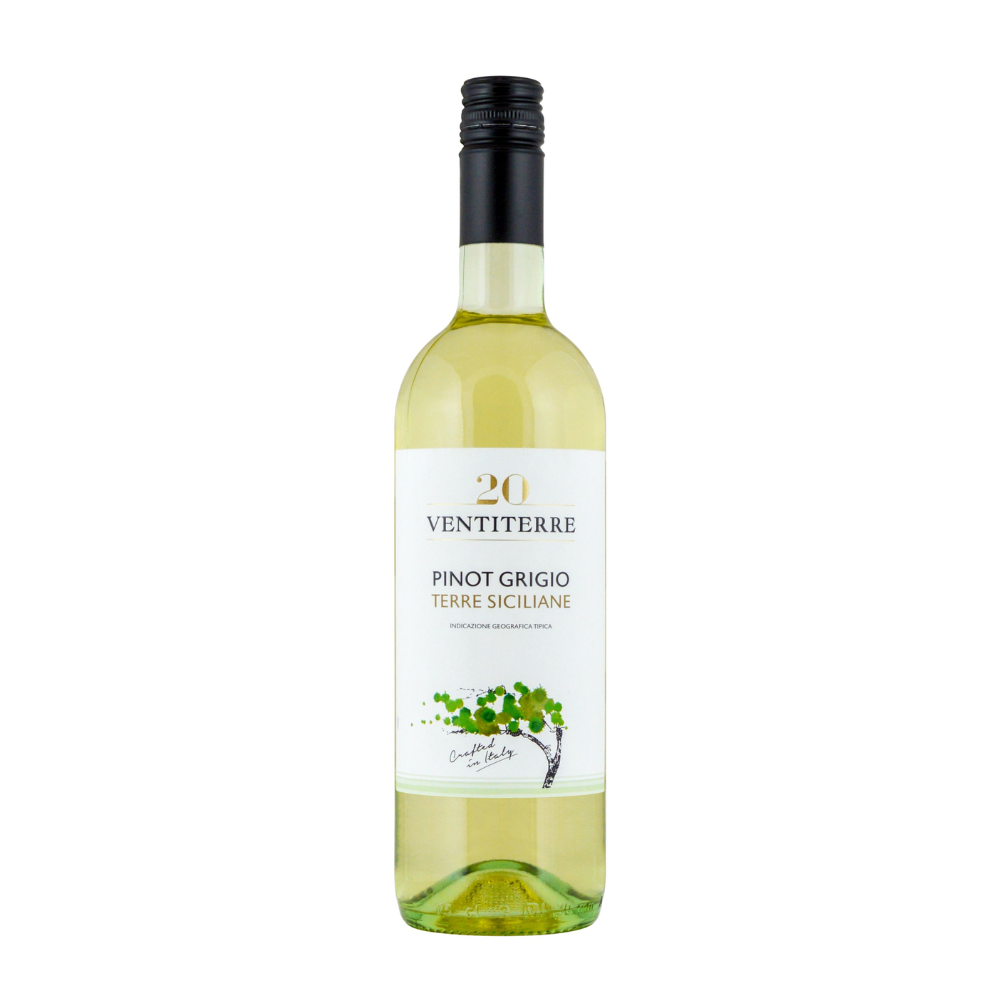 Wino 20 Ventiterre Pinot Grigio Zonin Terre Siciliane IGT 12% białe wytrawne 750 ml
