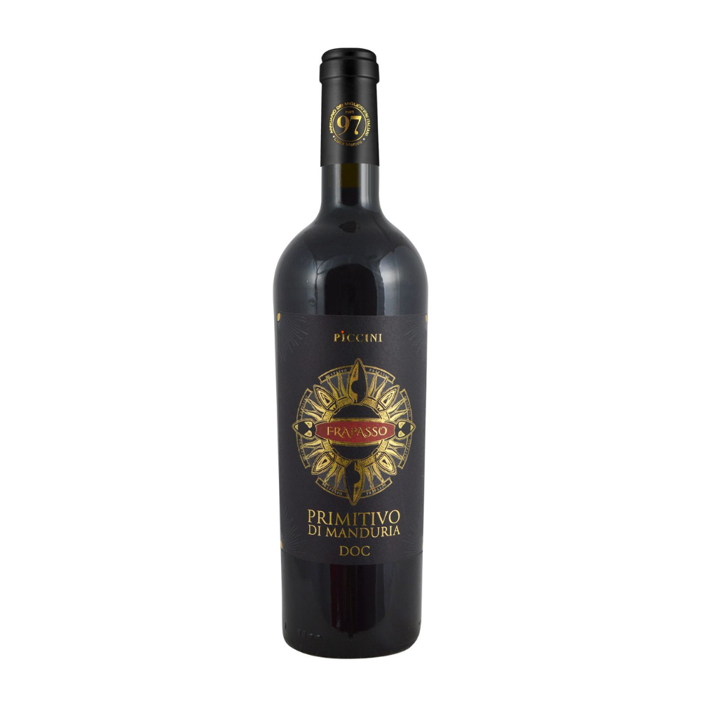 Wino Piccini Primitivo di Manduria Frapasso DOC 14,5% czerwone wytrawne 750 ml