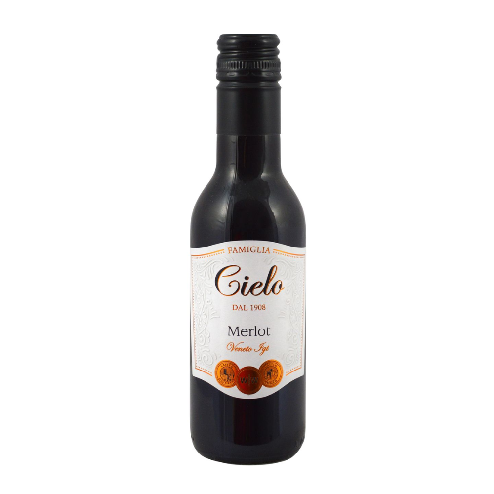 Wino Cielo Merlot 12% czerwone wytrawne 187 ml