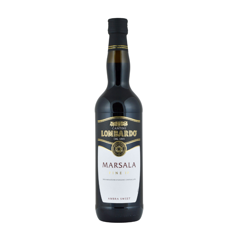 Wino wzmacniane Lombardo Marsala Fine IP Lombardo Ambra Sweet DOC 17% białe słodkie 750 ml