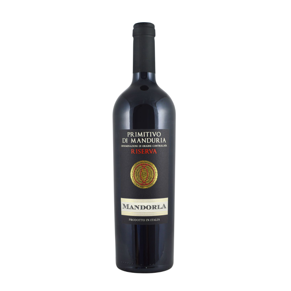 Wino Mandorla Primitivo di Manduria Riserva DOC 14,5% czerwone wytrawne 750 ml