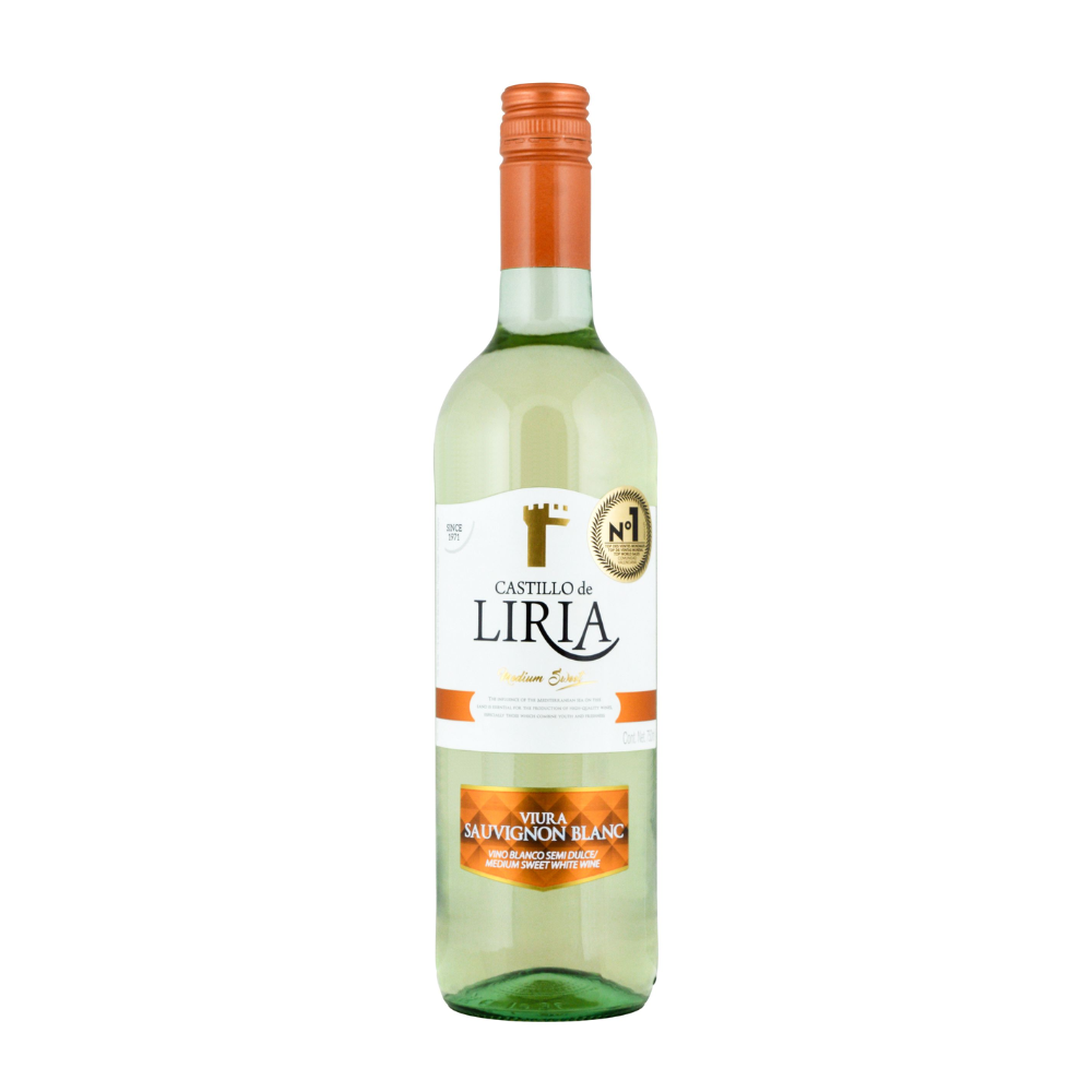 Wino Castillo de Liria Blanco Semidulce DO Valencia 11% białe półsłodkie 750 ml