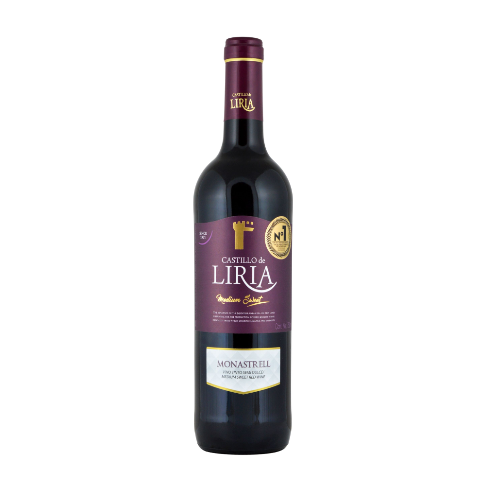 Wino Castillo de Liria Tinto Semidulce DO Valencia 12% czerwone półsłodkie 750 ml