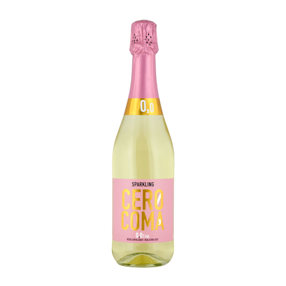 Wino musjące Cero Coma Sparkling 0% białe półsłodkie 750 ml