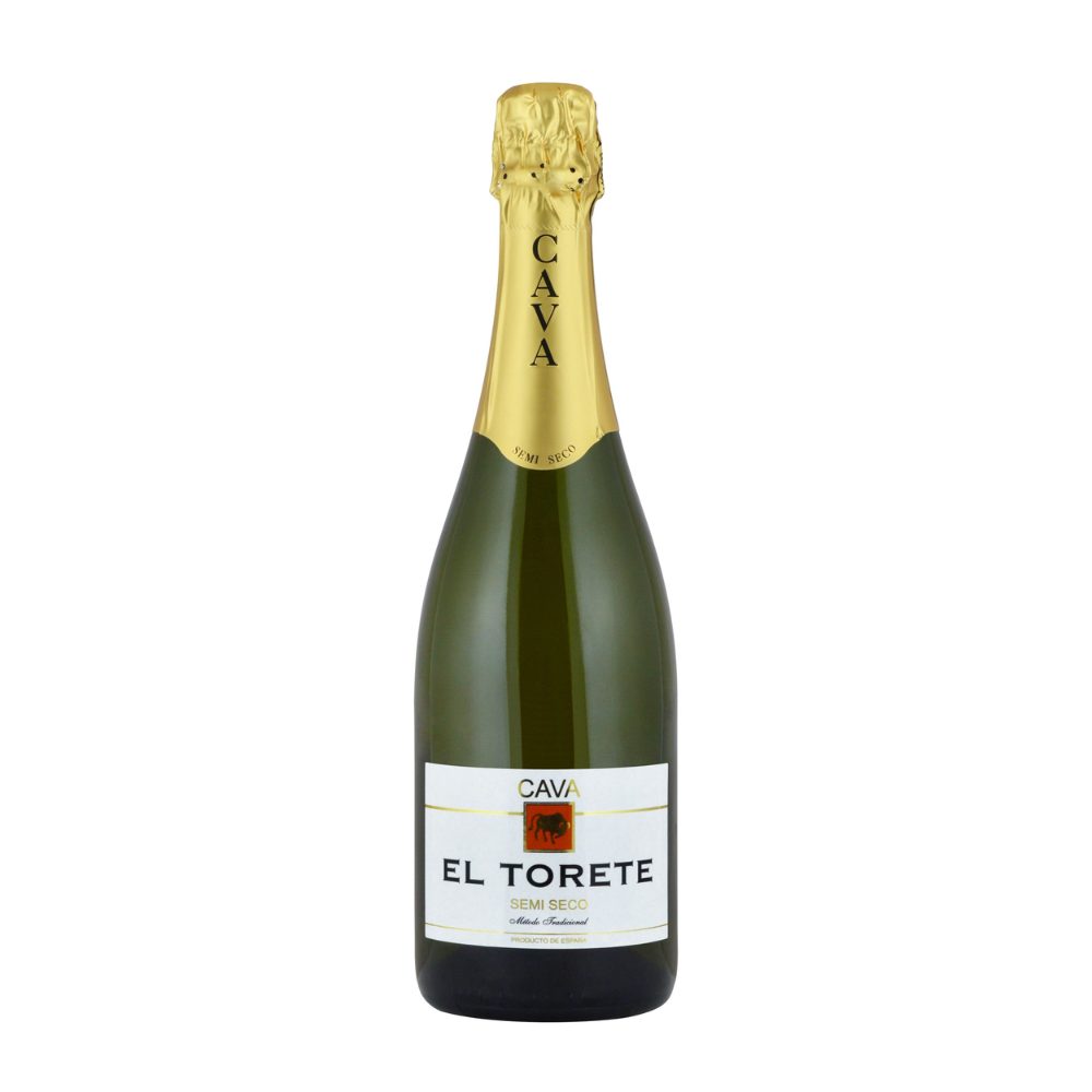 Wino musujące El Torete Semi Seco Cava 11% białe półwytrawne 750 ml