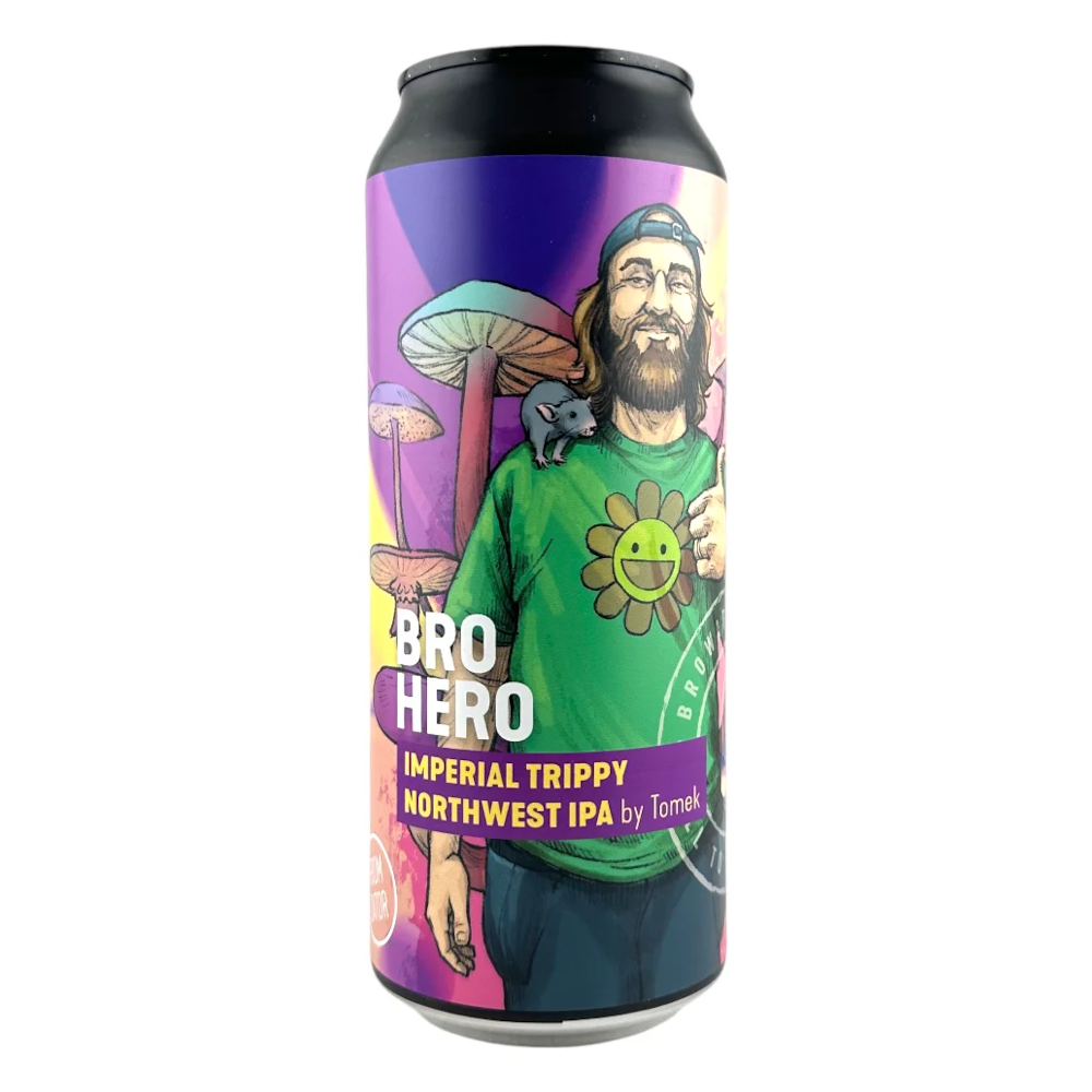 Piwo Brokreacja BroHero Tomek - Imperial Trippy Northwest IPA 500 ml puszka