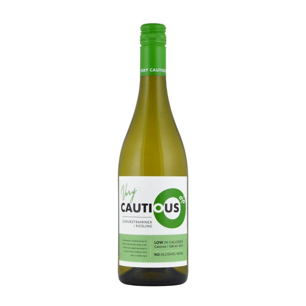 Wino The Very Cautious One 0% białe wytrawne 750 ml