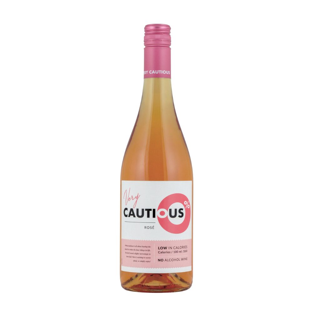 Wino The Very Cautious One Rose 0% różowe wytrawne 750 ml