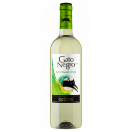 Wino Gato Negro 11,5% białe półsłodkie 750 ml