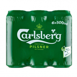 Piwo Carlsberg Premium Pilsner 5% 500 ml 6 - pak Puszka