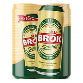 Piwo Brok Sambor 6% 500 ml 4 - pak Puszka