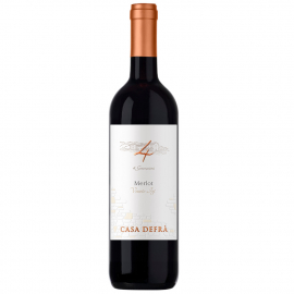 Wino Merlot Casa Defra 12% czerwone półwytrawne 750 ml