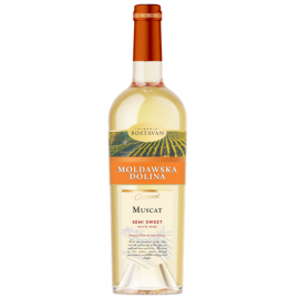 Wino Moldawska Dolina Muscat 12,5% białe półsłodkie 750 ml